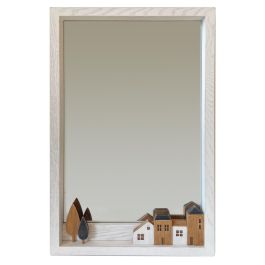 Espejo de pared DKD Home Decor Blanco Casas Urbano 36 x 4 x 60 cm