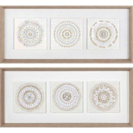Cuadro Scandi DKD Home Decor Beige Natural 4 x 28.6 x 63.5 cm (2 Unidades) Precio: 40.49999954. SKU: S3038887