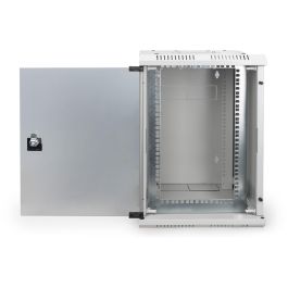 DIGITUS Carcasa Mural Combinada 254 mm (10") y 482.6 mm (19") 10U Acero IP20, Gris