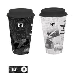 DKD Home Decor Mug Vintage de Porcelana y Silicona, Juego 6 Unidades, 400 ml - Diseño Aviación Negro Blanco 9.7x14x9.7 cm Precio: 15.49999957. SKU: B1AT6G664P