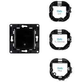 Shelly Wall Switch 1 Interruptor Negro 1 Botón