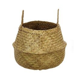 Atmosphera Cesta de mimbre natural plegable con dos asas, diámetro 33 cm x alto 33 cm Precio: 14.7899994. SKU: S7907944