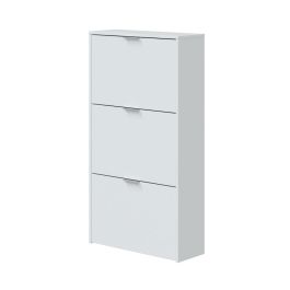 Mueble zapatero, 3 puertas abatibles, blanco brillo Precio: 82.88999972. SKU: B1HQNW35S6