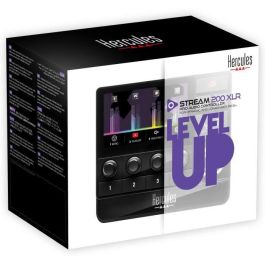 Hercules Controlador de Audio Stream 200 XLR con Pantalla LCD y Micrófono XLR - 4780934 Hercules Controlador de Audio Stream 200 XLR con Pantalla LCD y Micrófono XLR - 4780934