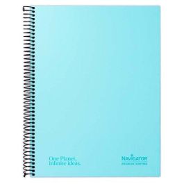 Bloc Navigator Micro.Tapa Extra A4+ 80H Cuadric.5X5 80G Pastel Azul 5 unidades Precio: 25.4999998. SKU: B18F7SNALY