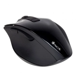 Ratón Inalámbrico Óptico NGS BOWBLACK Negro 1600 dpi (1 unidad)