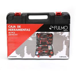 Fulmo Maletín de herramientas de 46 piezas con destornilladores, alicates, llaves y más