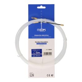 Edm Sonda pasacables guía, nylon, 5 m x 3 mm, blanco