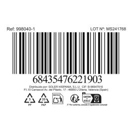 Quttin Colador de Acero con Asas, diámetro 24 cm (12 Unidades)