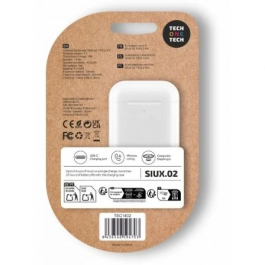 Tech One Tech Auriculares TWS SIUX.2 TEC1402, Bluetooth 6.0, Sonido Hi-Fi Alta Resolución, 6h Autonomía, Estuche de Carga, Blancos