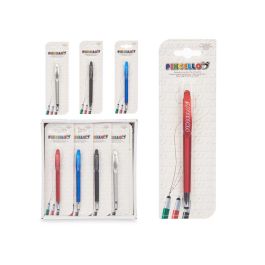 Bolígrafo Puntero Pincello Surtidos - Azul, Negro, Plata, Rojo - 6.7x21x1.5 cm (24 Unidades) Bolígrafo Puntero Pincello Surtidos - Azul, Negro, Plata, Rojo - 6.7x21x1.5 cm (24 Unidades)