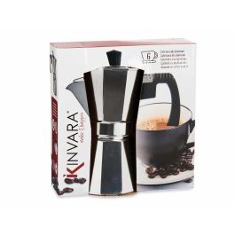 Cafetera Aluminio 6 Tazas Con Asa Kinvara 18X19CM (12 Unidades) Cafetera Aluminio 6 Tazas Con Asa Kinvara 18X19CM (12 Unidades)
