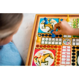 Dujardin Caja 8 Juegos Estándar - Caja de Juegos Goose y Dada para Niños a Partir de 6 Años