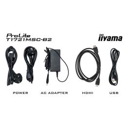 IIYAMA T1721MSC-B2 Monitor Táctil 17" SXGA LED, Multi-Touch 10 puntos, HDMI+VGA, 5ms, Negro