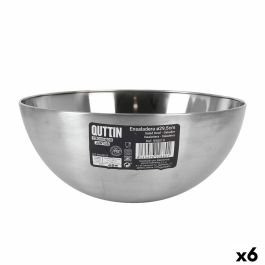 Ensaladera Quttin Plateado Ø 29,5 cm Acero (6 Unidades)