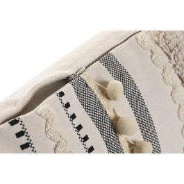 DKD Home Decor ch1c25 Cojin Urban Crudo Negro 30 x 50 cm (2 Unidades)