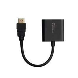 MicroConnect Adaptador HDMI a VGA Macho/Hembra Negro para Laptops, PCs y Proyectores – Conexión de Pantallas Antiguas