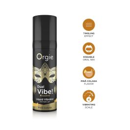 Set de Lubricantes Orgie Dual Vibe! 15 ml Piña Colada