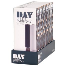 Day Juego de 2 Molinillos Eléctricos Sal/Pimienta Blancos y Negros con Pulsador Superior