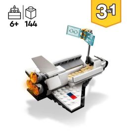 LEGO 31134 Creator 3-en-1 Transporte Espacial, Astronauta con traje espacial, Niños 6 años