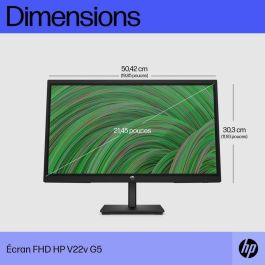 HP V22v G5 Monitor FHD 21.45 Pulgadas (54.5 cm) para Productividad Diaria