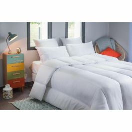 Edredón Cálido de Microfibra 100% Poliéster Antiácaros Antipolvo 240x260cm - Relleno 400g/m² - Fabricado en Francia