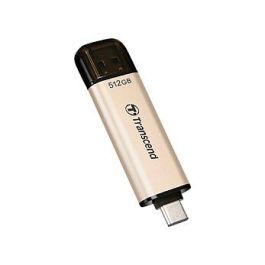 Transcend JetFlash 930C USB 3.2 Gen 1 Tipo-A/Tipo-C 512GB Pendrive 420MB/s Lectura 400MB/s Escritura Color Oro