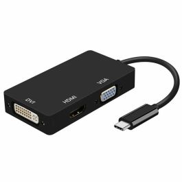 Adaptador USB-C a VGA/HDMI/DVI Aisens A109-0343 HDMI USB VGA USB 3.2 Negro 15 cm