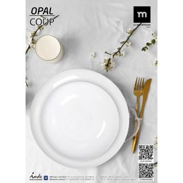 La Mediterranea - Vajilla 18 Piezas Red Opal de la Colección Whom con Platos de 26.5 cm, 23 cm y 19 cm (2 Unidades)