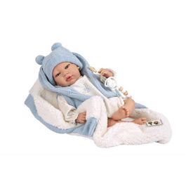 Muñeca reborn arias 40 cm martin azul c/manta Muñeca reborn arias 40 cm martin azul c/manta