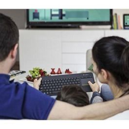 Logitech K400 Plus Teclado Inalámbrico con Touchpad, Alcance de 10m, Pilas de 18 Meses Logitech K400 Plus Teclado Inalámbrico con Touchpad, Alcance de 10m, Pilas de 18 Meses
