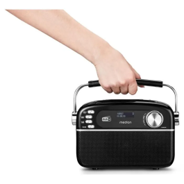 Medion MED1717419457599 Radio Retro DAB/FM Mono 2,5 W RMS Negra