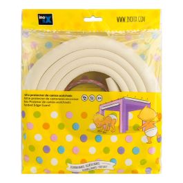 Inofix Rollo protector de cantos acolchado 2m blanco 5003-2-001, caucho de espuma flexible