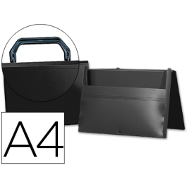 Liderpapel Portadocumentos Broche Polipropileno DIN A4 Negra con Asa Precio: 6.9900006. SKU: B13B7AADQC