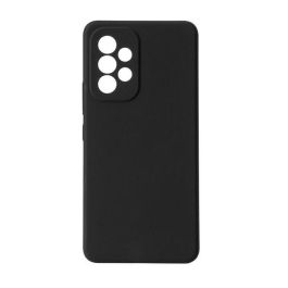 eSTUFF Funda de Silicona MADRID para Samsung Galaxy A53 5G - Protección Trasera y Lateral con Forro de Microfibra, Color Negro