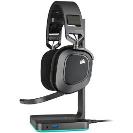 Auriculares Bluetooth con Micrófono Corsair HS80 RGB Negro Multicolor