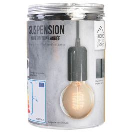 Home Deco Light Lámpara Colgante Bistrot Indus Aluminio Negro Estilo Industrial Vintage Cable 1m Para Bombillas E27 Max40W Precio: 8.49999953. SKU: B19XKY5PJ3