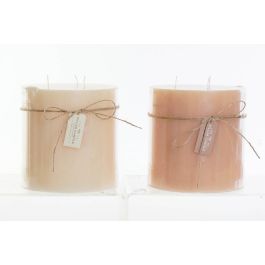 DKD Home Decor Vela Decorativa Rustik Basicos Cera Crema Beige 15x15x15 cm - Set 4 Unidades, 120 Horas de Duración Precio: 68.7900004. SKU: B1CCEY65P5