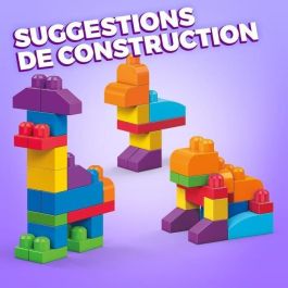 Bolsa construccion mega bloks 60 piezas azul