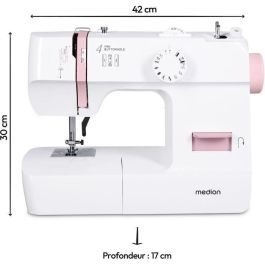 Máquina de coser - MEDION - SM 70 - 71W - 12 puntadas - 700 rpm - LED - Rosa Máquina de coser - MEDION - SM 70 - 71W - 12 puntadas - 700 rpm - LED - Rosa
