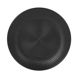 Inde Plato Llano Negro Arosa Serie Clara 27 cm Ø, Pieza de 20 cm, 850 g (12 Unidades)