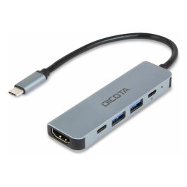 DICOTA D32060 Adaptador USB-C 5 en 1 con HDMI 4K, USB-A, USB-C y Carga Rápida PD 100W, Color Plateado Precio: 39.49999988. SKU: B192M4757K