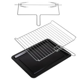 Adler ad 6026 Horno Eléctrico con Convección y Asador, 1800W, 48L, Acero Inoxidable, 90-230°C, Temporizador 60 min