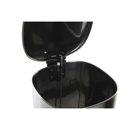 DKD Home Decor Papelera Basicos Plateada 5L Acero Inoxidable 25x27x20 cm