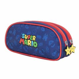 Toybags Estuche Super Mario Triple 37 x 27 x 17 cm con Interior Forrado y Cremalleras de Alta Calidad