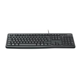 Logitech Teclado K120 USB Distribución US Duradero Resistente a Salpicaduras Diseño Delgado Silencioso Fiable