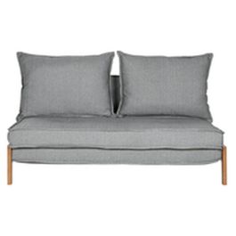 DKD Home Decor Sofa Cama Scandi de Metal y Poliester - 151 cm Ancho x 96 cm Largo x 79 cm Alto