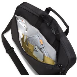 Dicota Maletín Eco Slim Case MOTION para portátil 14-15.6" con Tirante para Hombro, Poliéster Negro