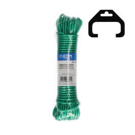 Edm Cuerda de plástico revestido PVC verde 25 m x 3.8 mm para tendederos, cercados y más Precio: 4.58999948. SKU: S7903538