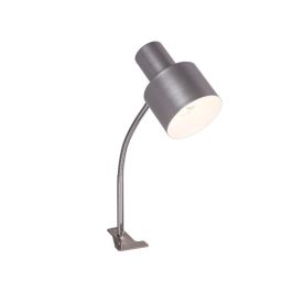 Secunderabad Lámpara Flexo Escritorio Mesa Acero con Pinza para Oficina y Estudio, Compatible Bombilla LED E27, SKD-T1004